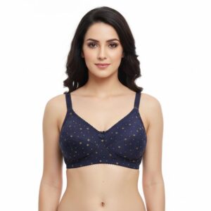 Women’s Full Printed Soft Cotton Bra – Comfortable Daily Wear | B-Cup